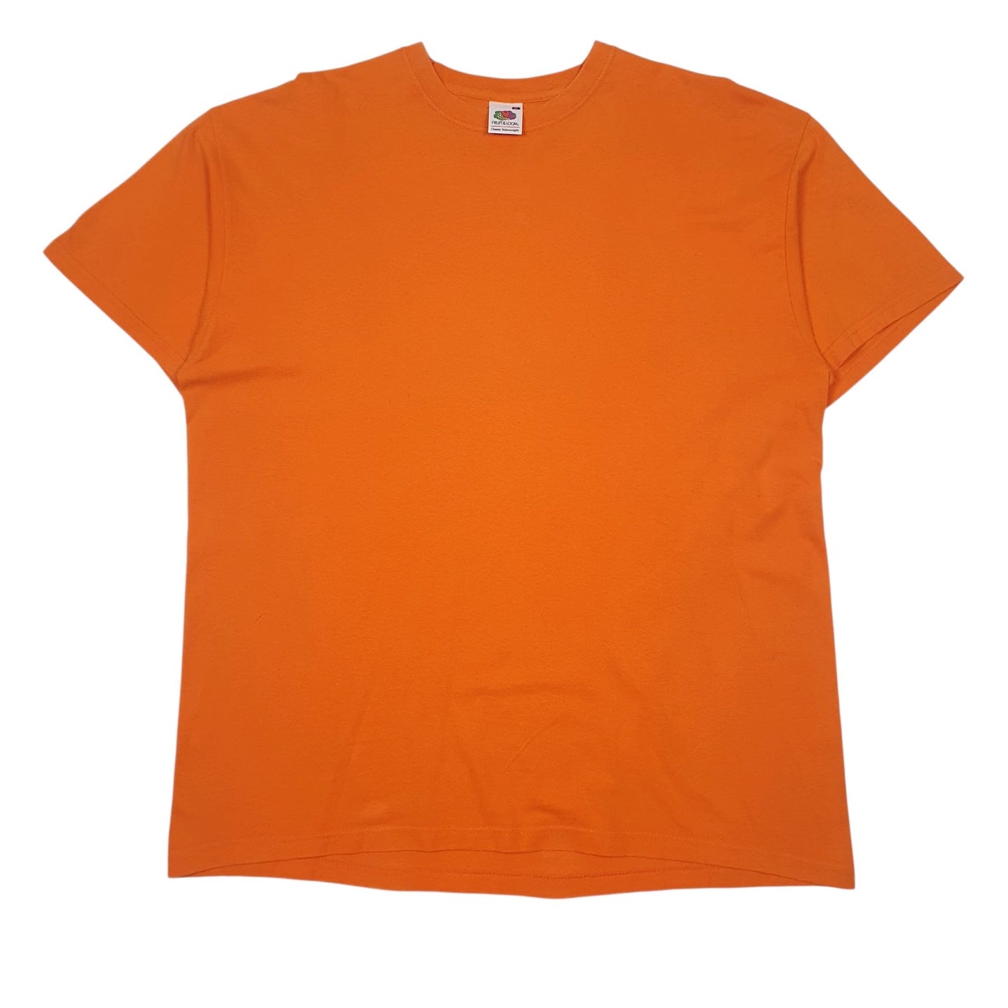 Mens Orange Fruit Of The Loom  Short Sleeve T Shirt