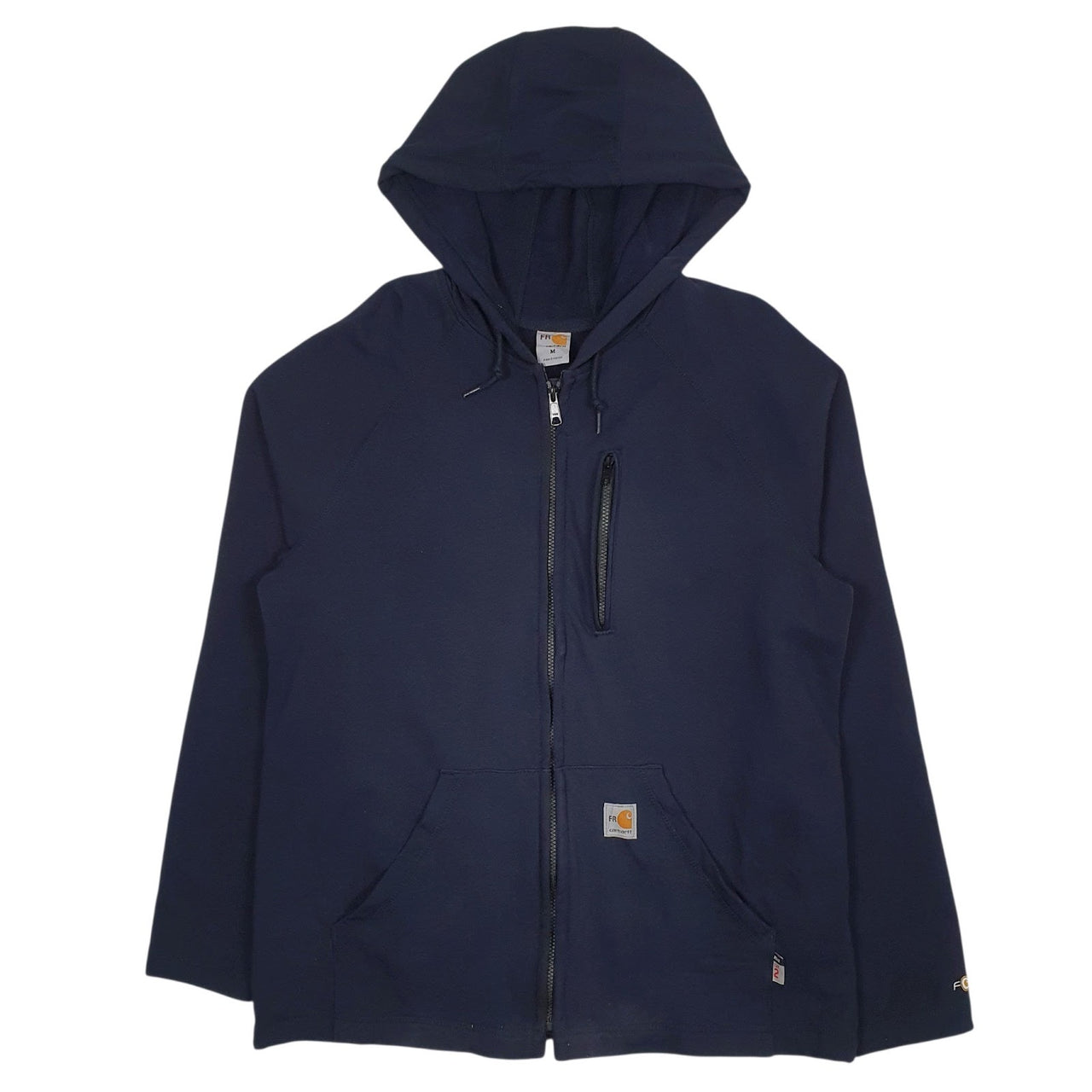 Mens Navy Carhartt Fire Resistant Full Zip Jumper