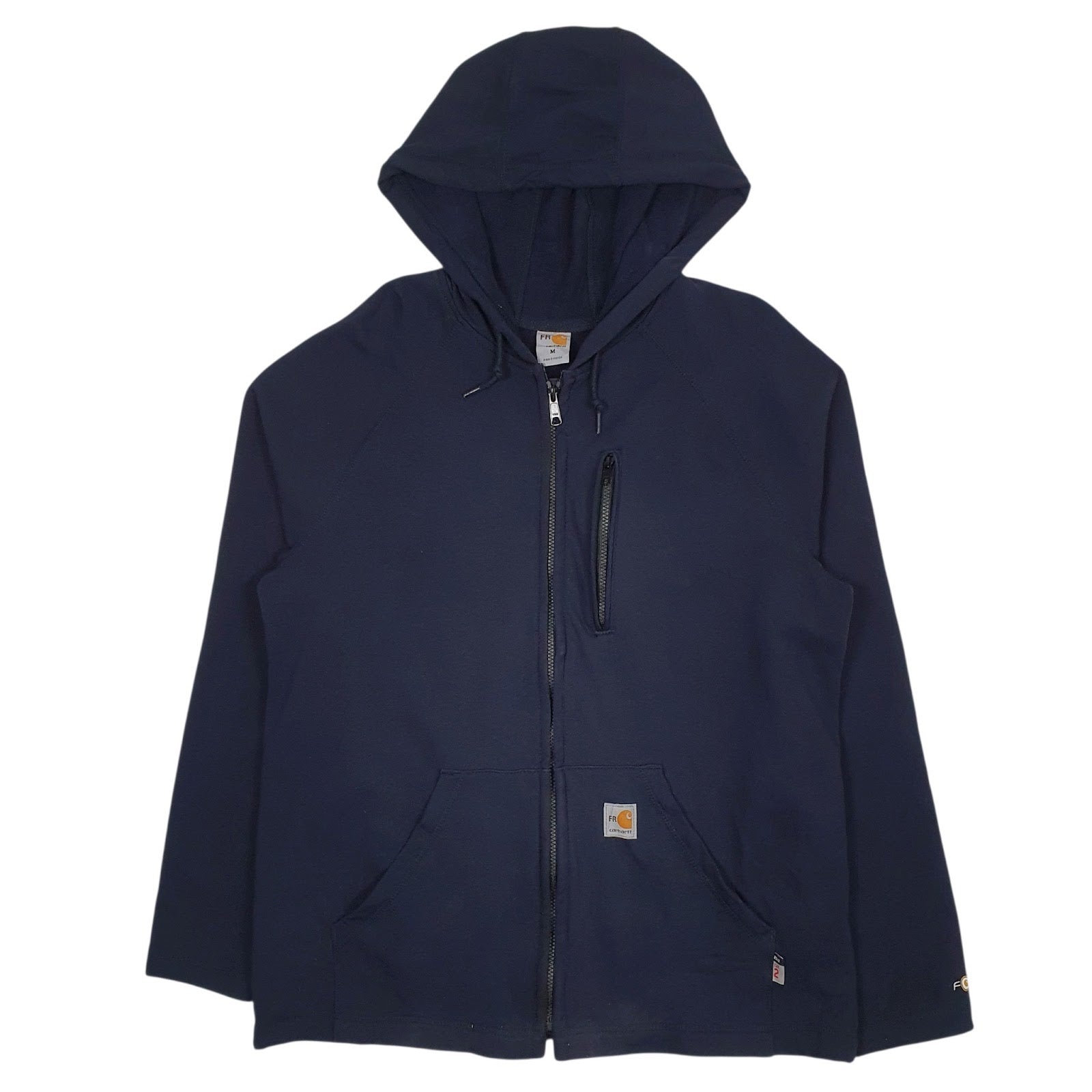 Mens Navy Carhartt Fire Resistant Full Zip Jumper
