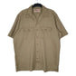 Mens Brown Dickies Workwear Short Sleeve Shirt