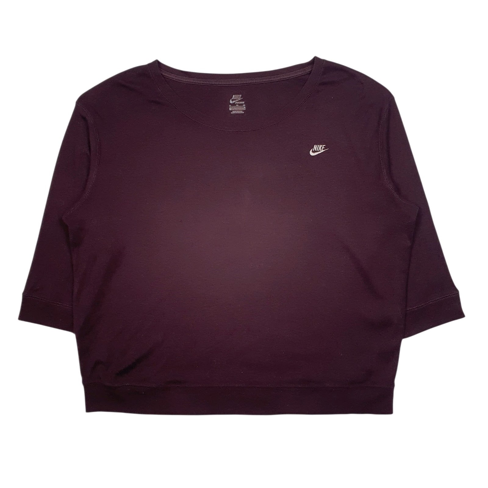 Womens Burgundy Nike  Crewneck Jumper
