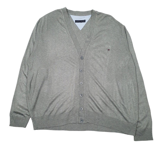 Mens Grey Tommy Hilfiger  Cardigan Jumper