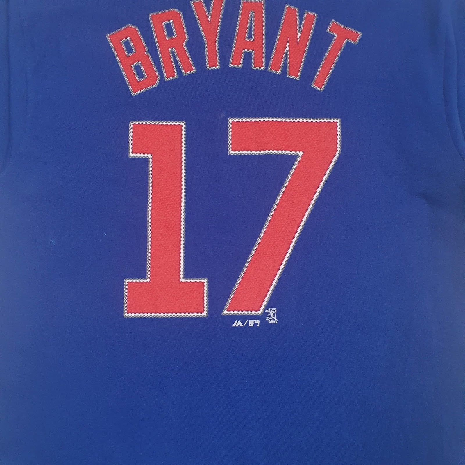 Mens Blue Majestic MLB Chicago Cubs  T Shirt