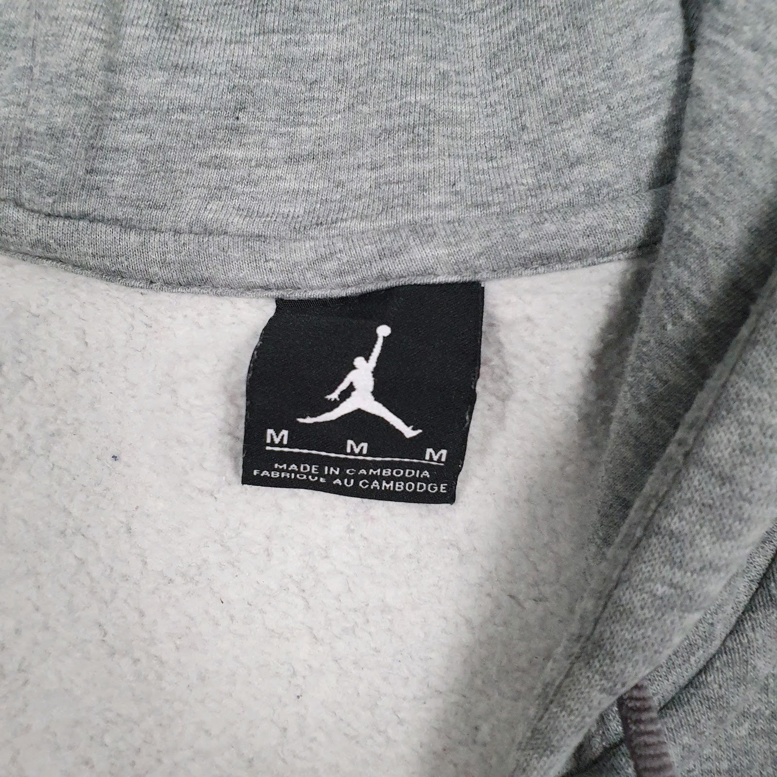 Mens Grey Nike Air Jordan  Full Zip Jumper