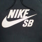Mens Black Nike Spellout Skateboarding Hoodie Jumper