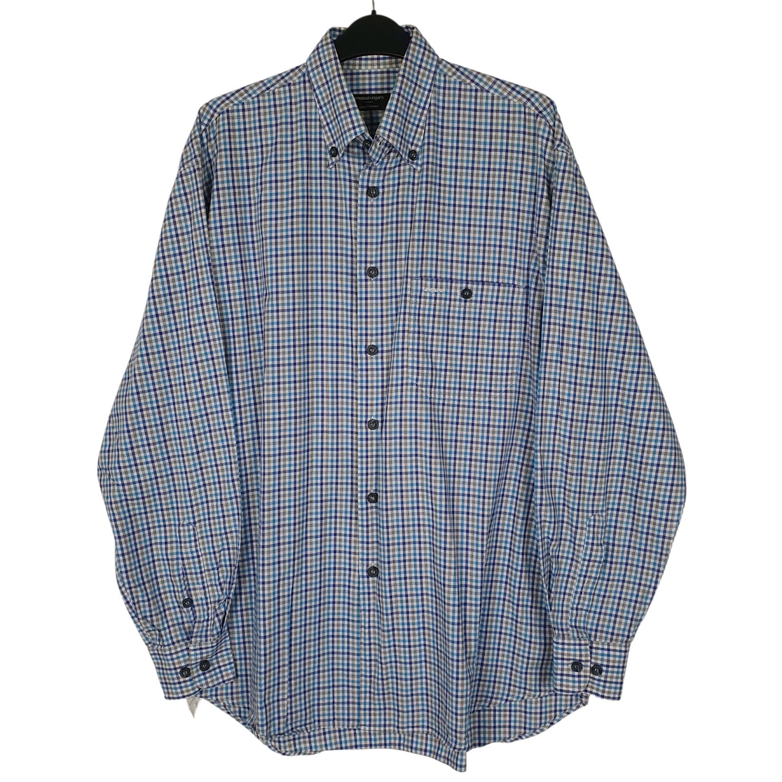 Mens Blue Emanuel Ungaro  Long Sleeve Shirt