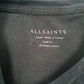 Mens Black All Saints Slim Fit Crewneck T Shirt