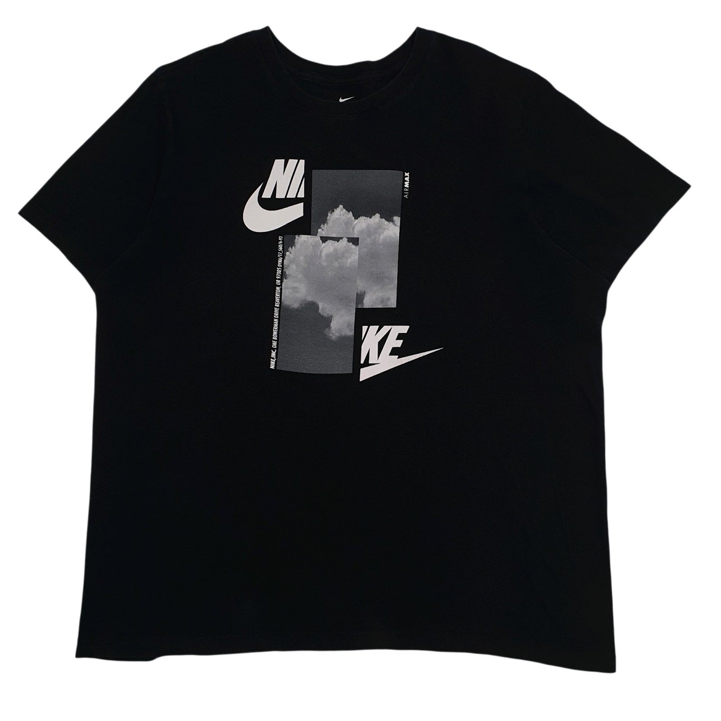 Mens Black Nike Air Max Short Sleeve T Shirt