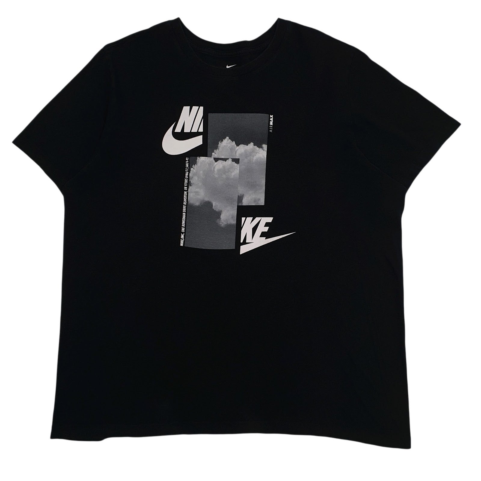 Mens Black Nike Air Max Short Sleeve T Shirt