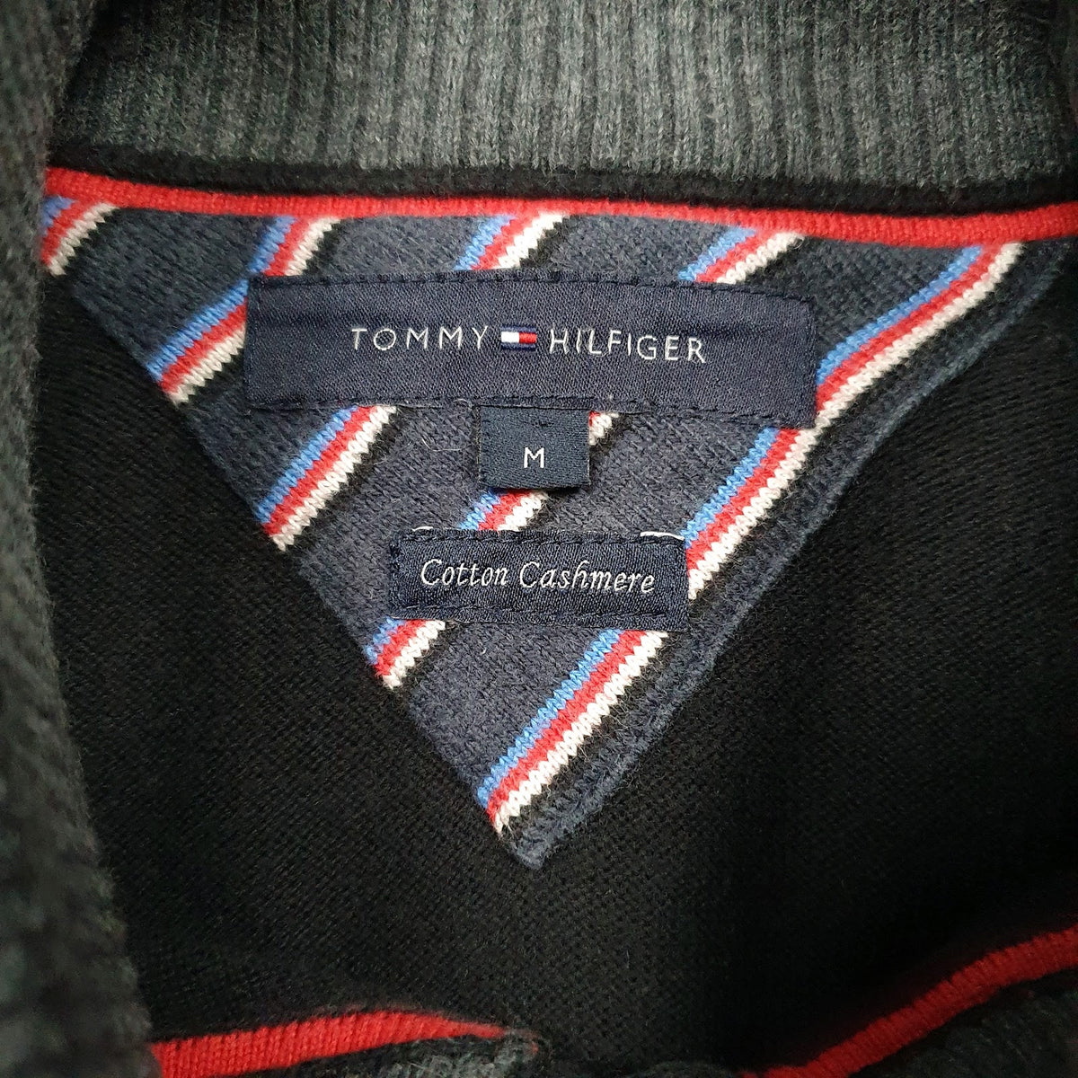 Mens Black Tommy Hilfiger  Cardigan Jumper
