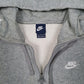 Mens Grey Nike Quarter Zip Hoodie Jumper