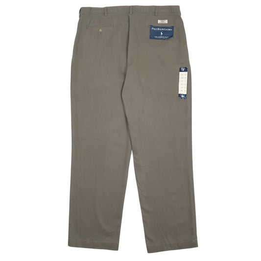 Mens Green Polo Ralph Lauren Andrew Pant Double Pleated  Trousers