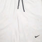 Mens White Nike Dri-Fit Hoodie Shorts