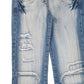 Womens Blue Just L Distressed  Jeans