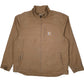 Mens Brown Carhartt Cryder Foreman Detroit Windbreaker Full Zip Coat