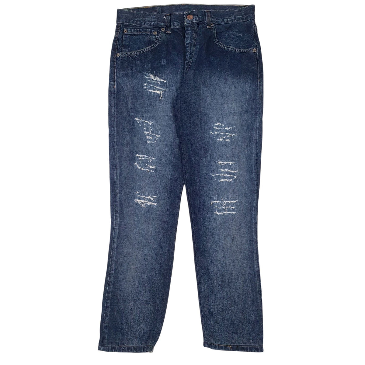 Mens Blue Levis Distressed Casual JeansW20 L27