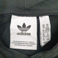 Mens Black Adidas Spellout Hoodie Jumper