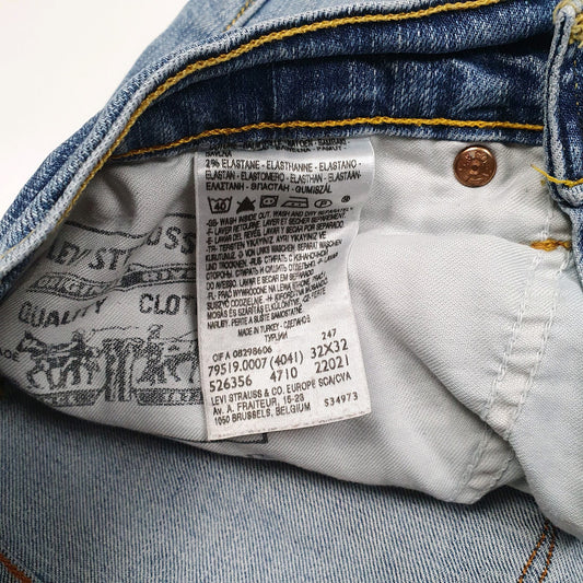 Mens Blue Levis Slim  Jeans