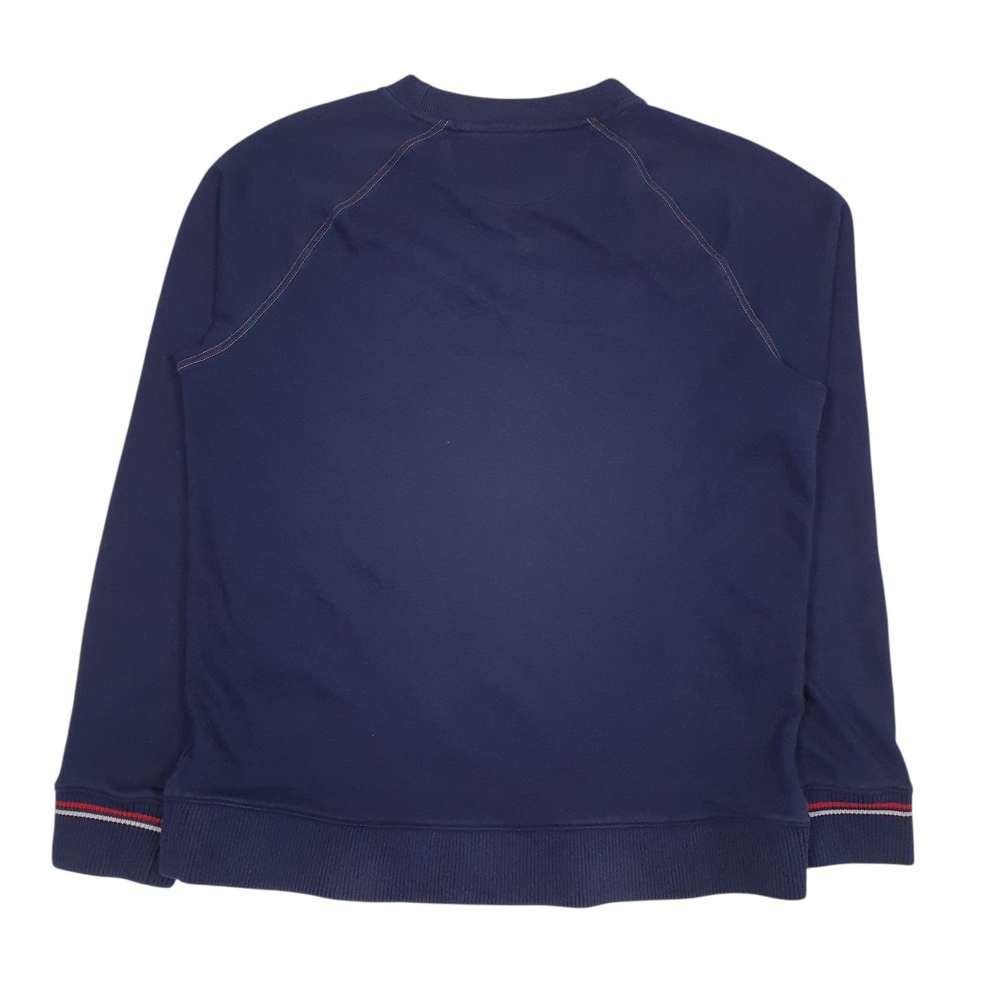 Mens Navy Fila Spellout Crewneck Jumper