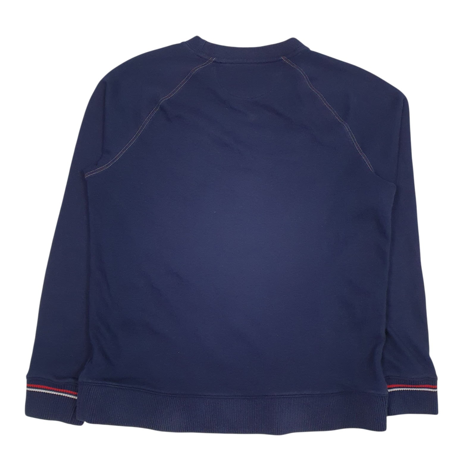 Mens Navy Fila Spellout Crewneck Jumper