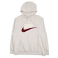 Mens Beige Nike Spellout Hoodie Jumper