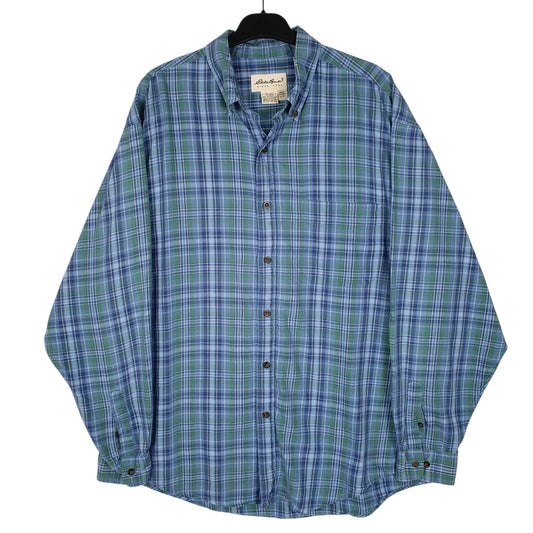 Mens Blue Eddie Bauer  Long Sleeve Shirt
