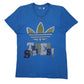 Mens Blue Adidas  Short Sleeve T Shirt