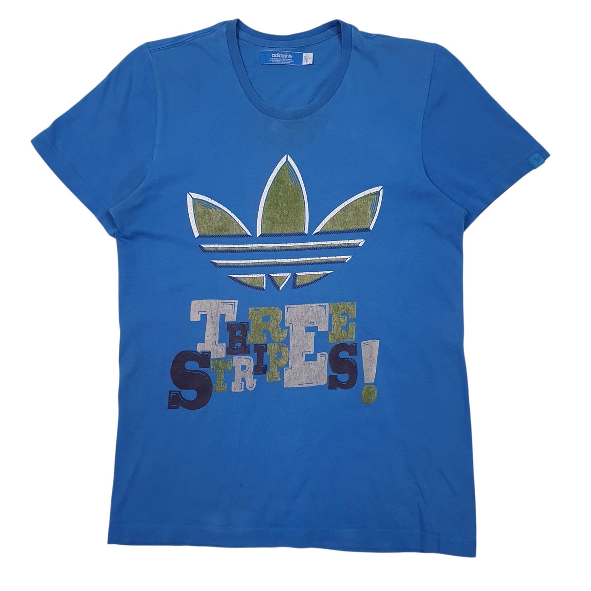 Mens Blue Adidas  Short Sleeve T Shirt