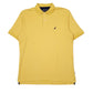 Mens Yellow Nautica  Short Sleeve Polo Shirt