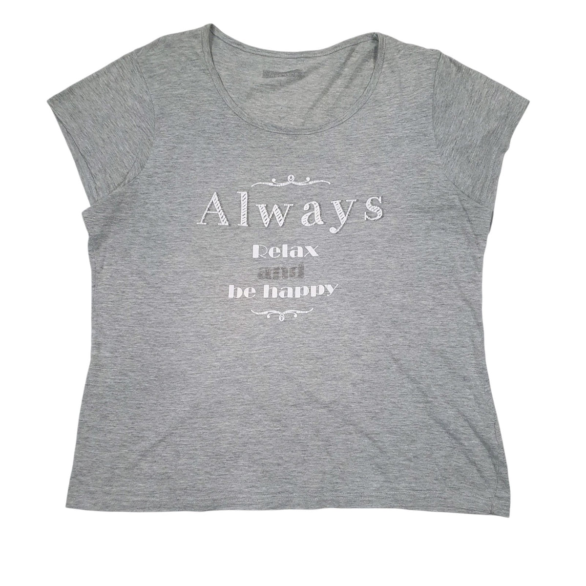 Womens Grey Inextenso Blouse Short Sleeve T Shirt