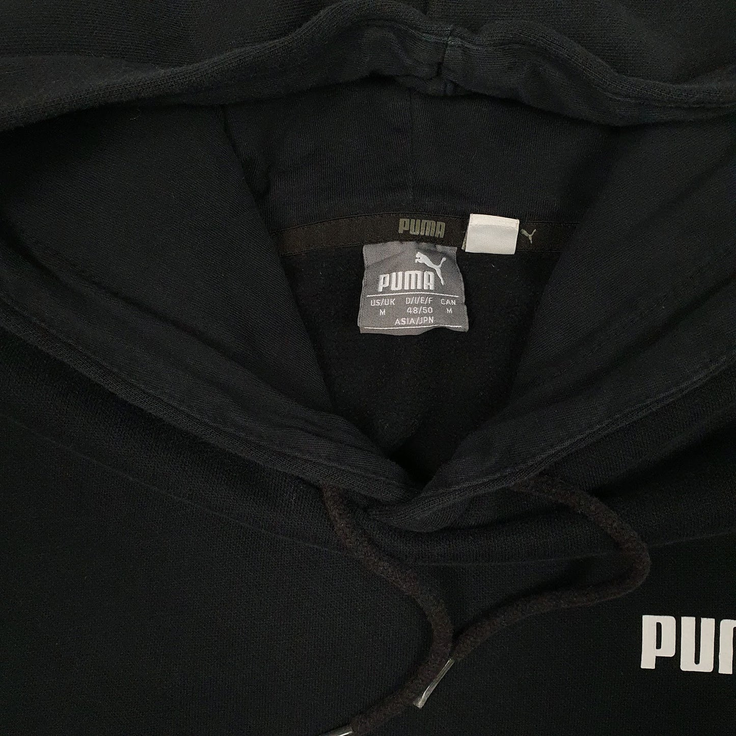 Womens Black Puma  Hoodie Jumper