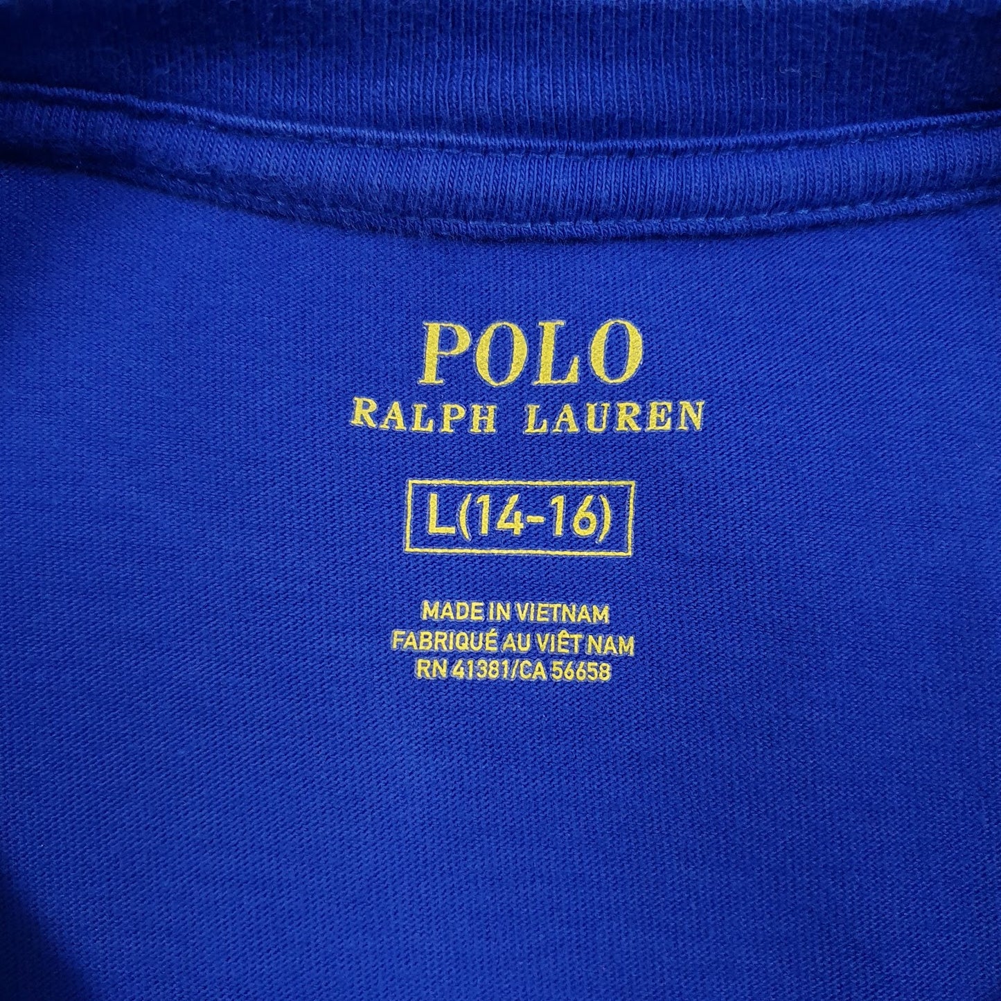 Mens Blue Polo Ralph Lauren   T Shirt