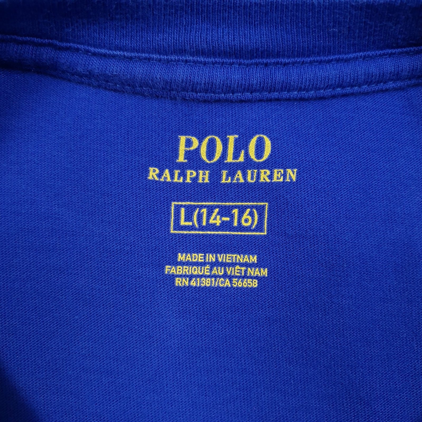 Mens Blue Polo Ralph Lauren   T Shirt