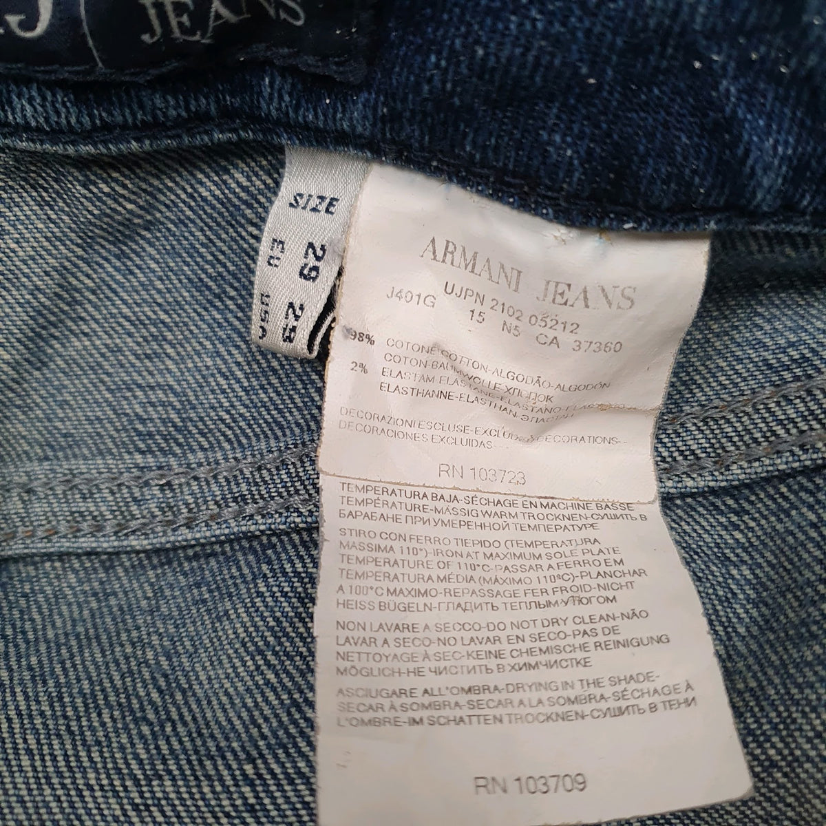 Womens Blue Armani   Jeans