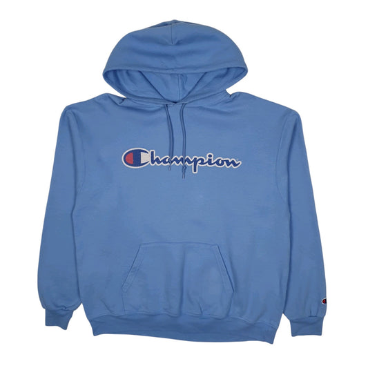 Mens Blue Champion  Hoodie Jumper