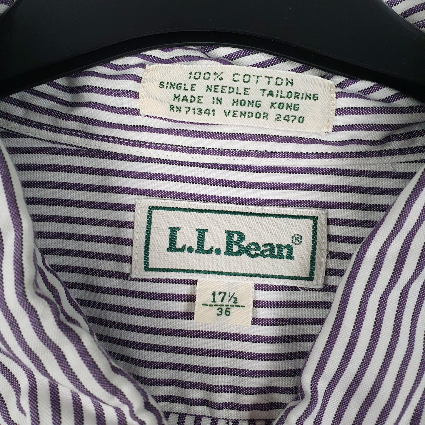 Mens Purple L.L.Bean Vintage 90s  Shirt