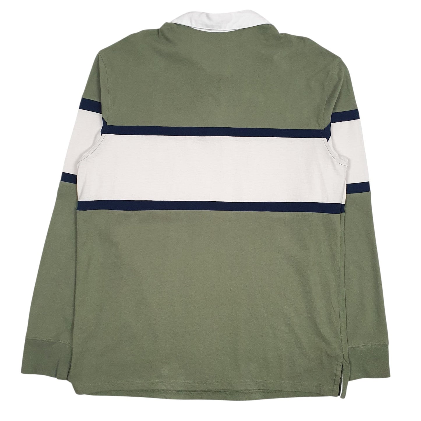 Mens Green Good Fellow Rugby Crewneck Polo Shirt