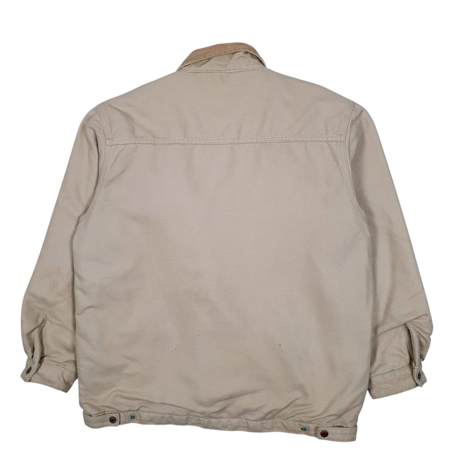 Mens Cream Wrangler Windbreaker Blanket Lined Vintage 90s  Coat