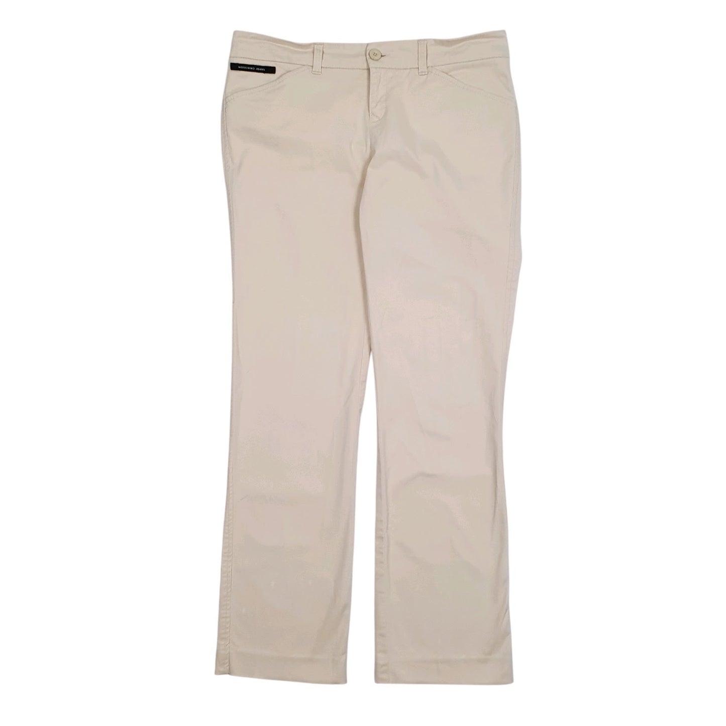 Womens Cream Moschino  Chino Trousers