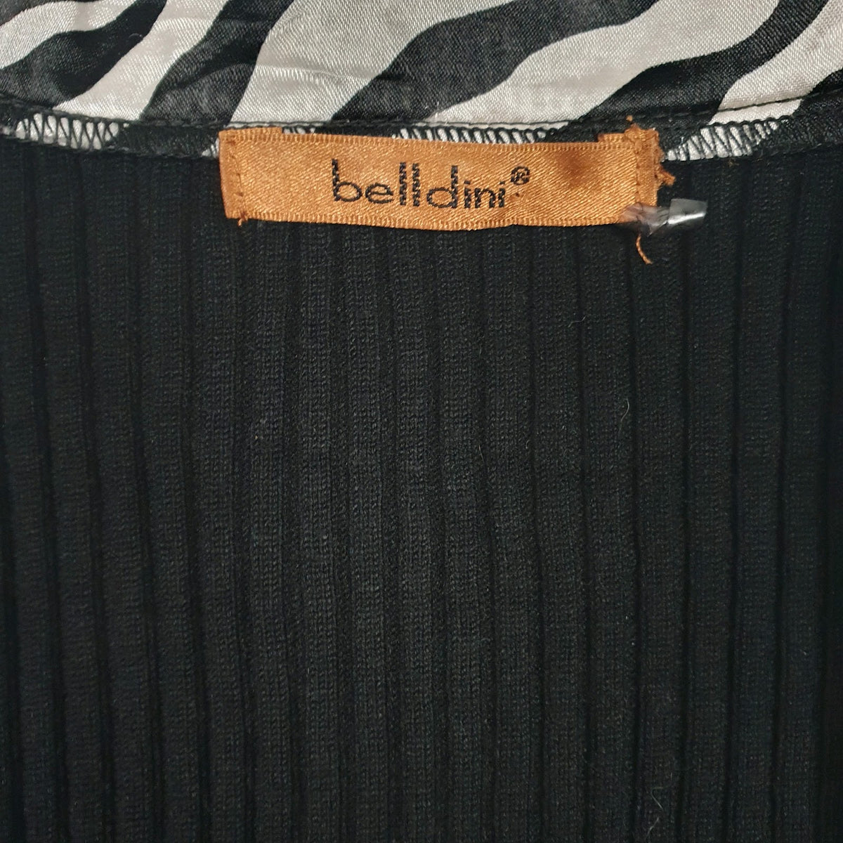 Womens Black Belldini Knit Cardigan Jumper