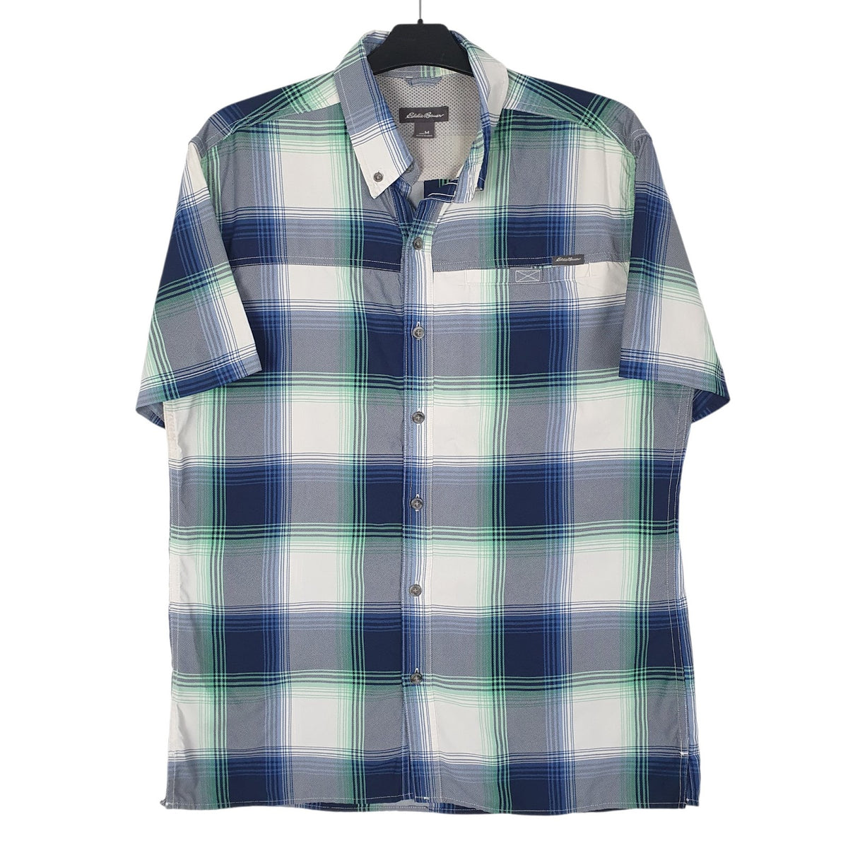 Mens Grey Eddie Bauer  Short Sleeve Shirt