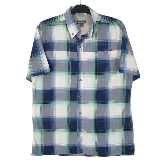 Mens Grey Eddie Bauer  Short Sleeve Shirt
