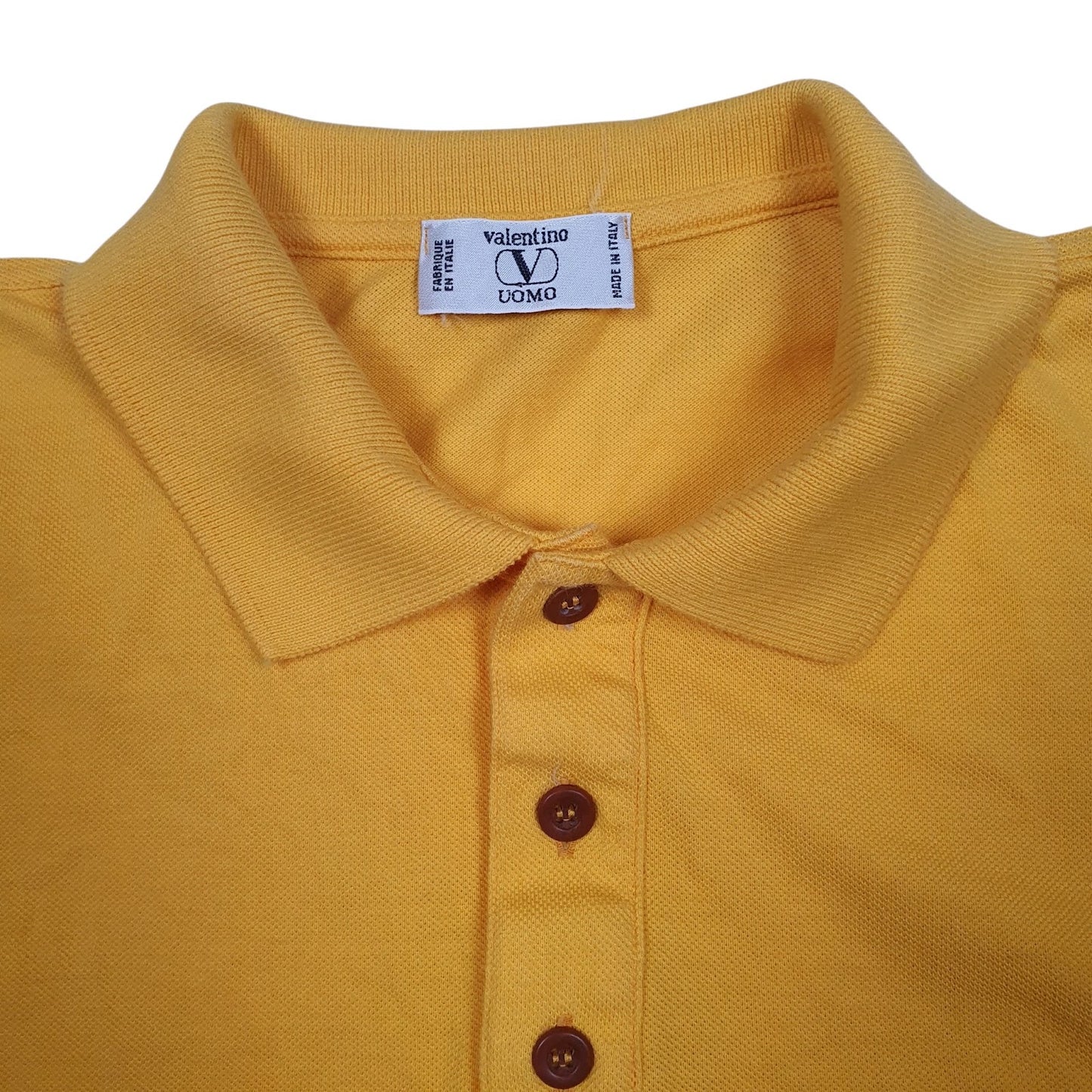 Mens Yellow Valentino   Polo Shirt