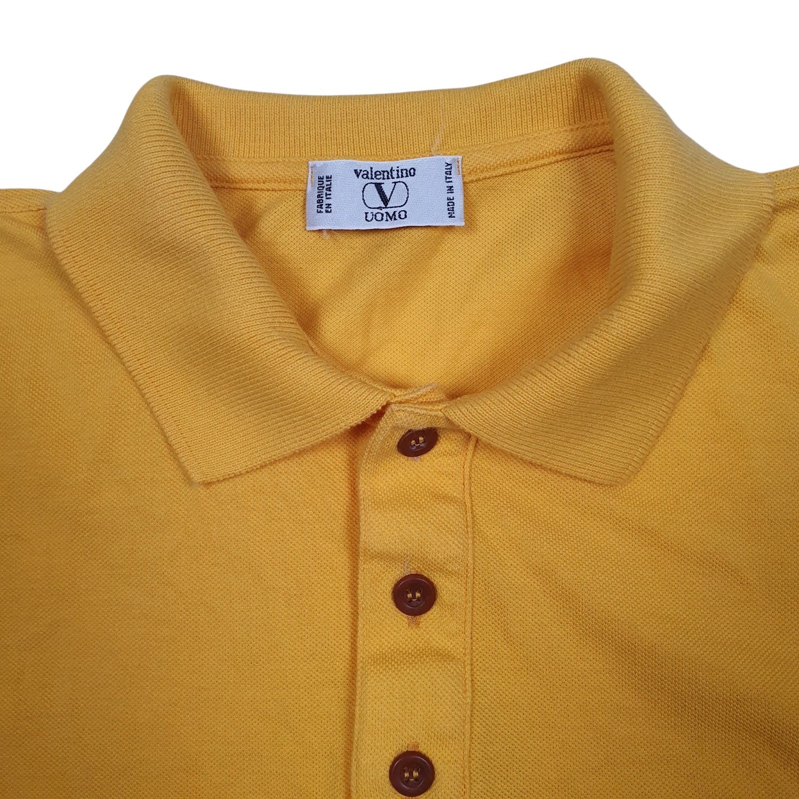 Mens Yellow Valentino   Polo Shirt