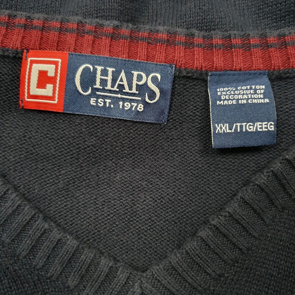 Mens Navy Chaps  Vest Jumper