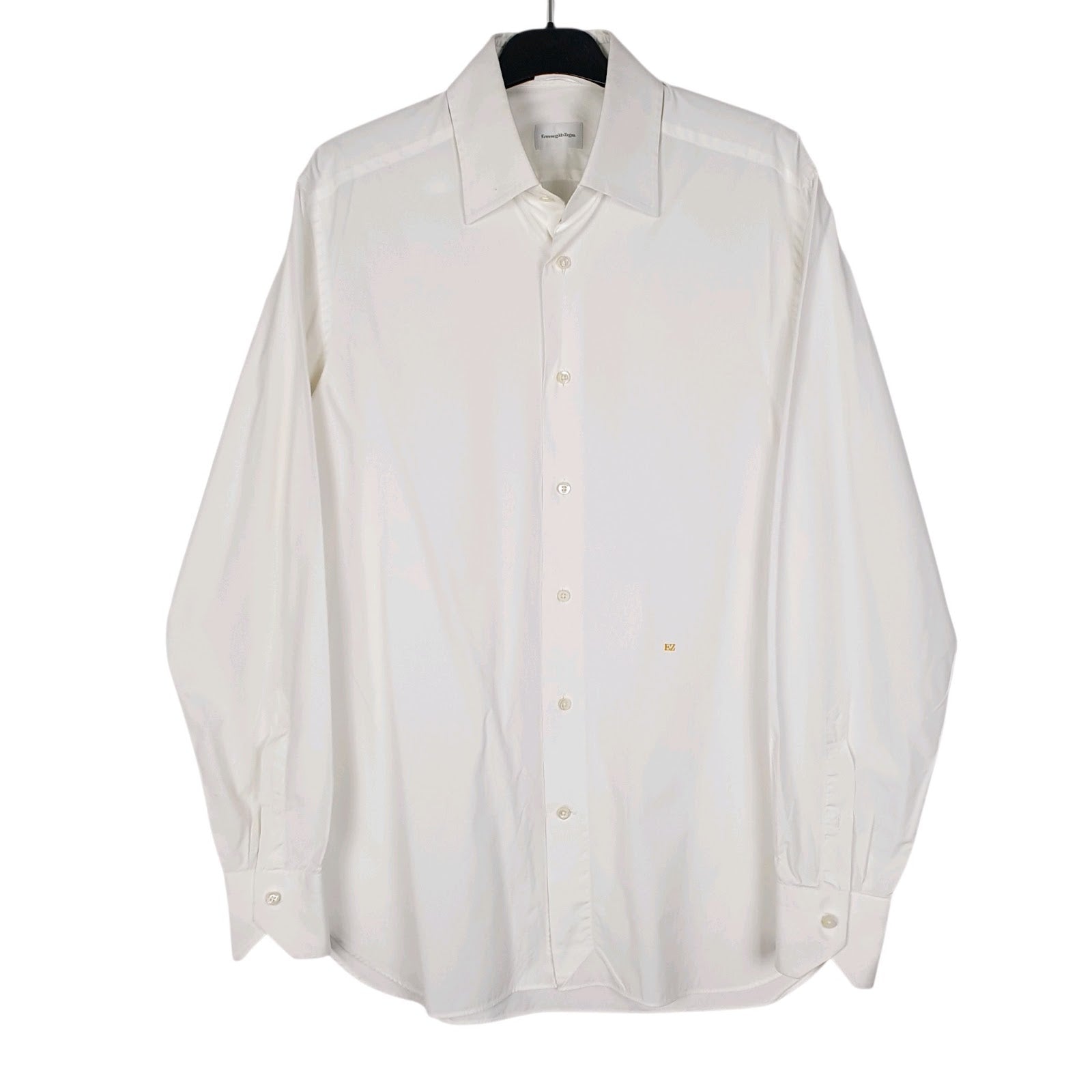Mens White Ermenegildo Zegna  Long Sleeve Shirt