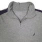 Mens Grey Nautica  Quarter Zip Jumper