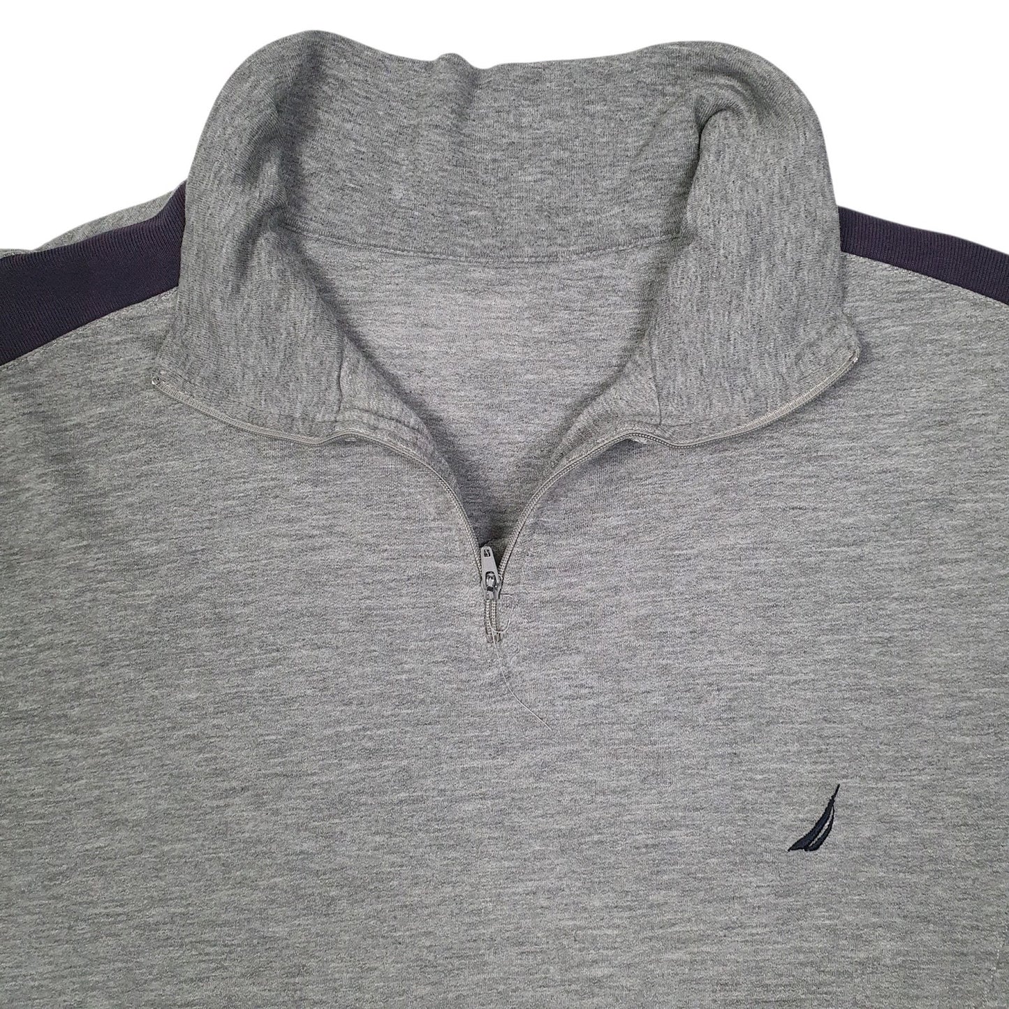 Mens Grey Nautica  Quarter Zip Jumper