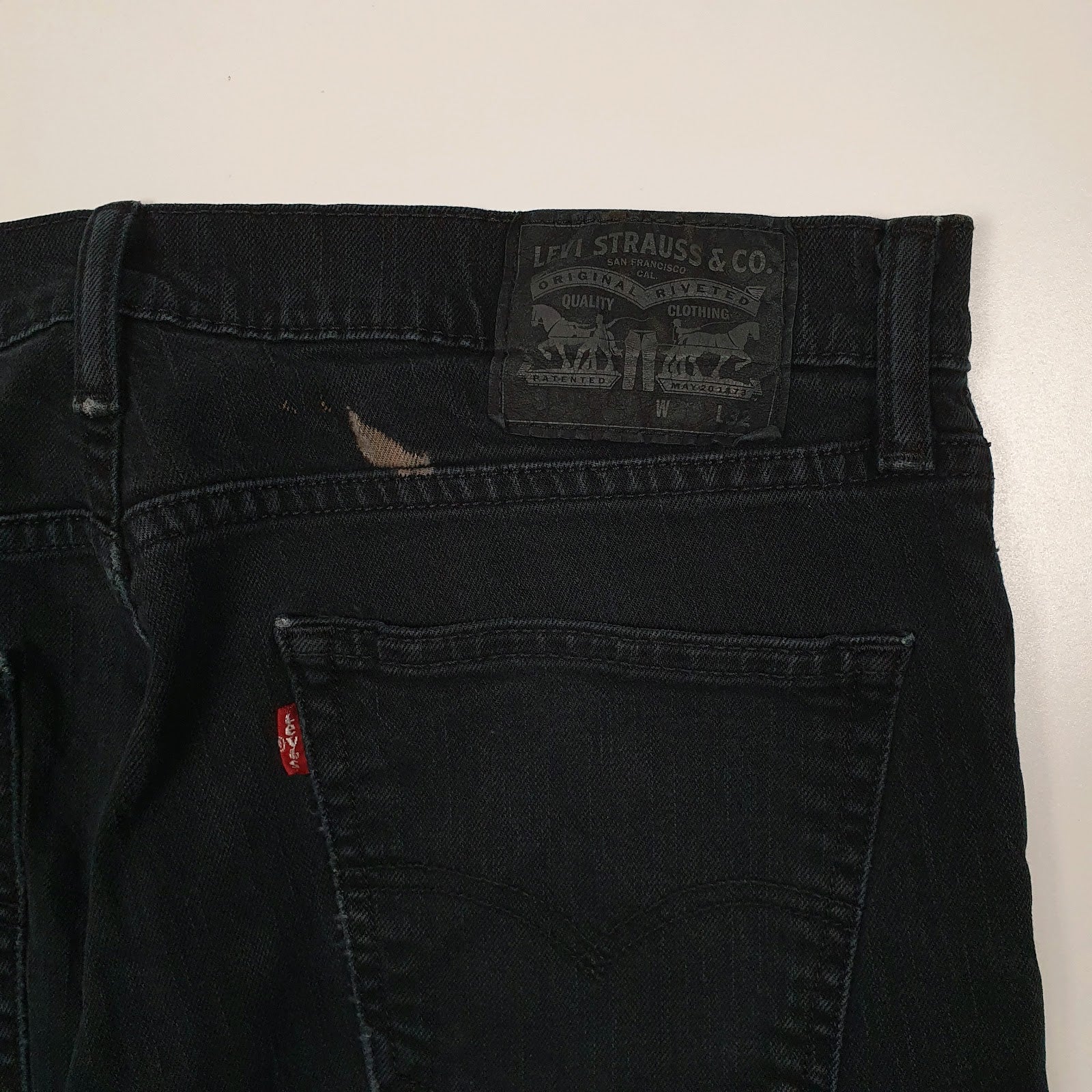 Mens Black Levis   Jeans