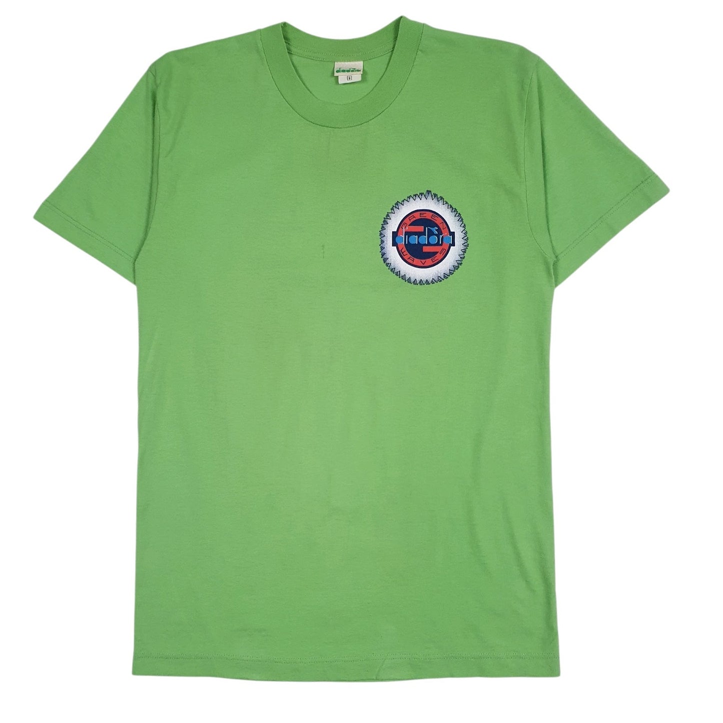 Mens Green Diadora Vintage Short Sleeve T Shirt